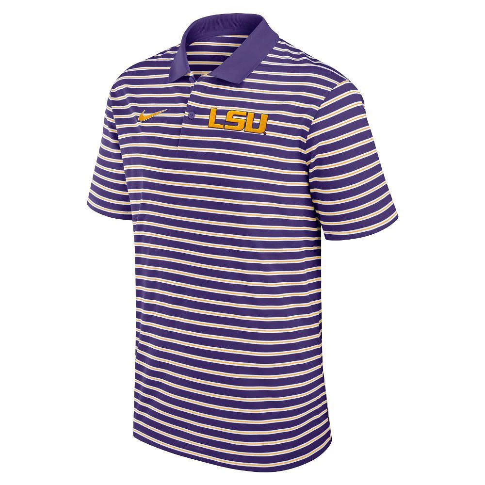 LSU Nike Victory Stripe Polo
