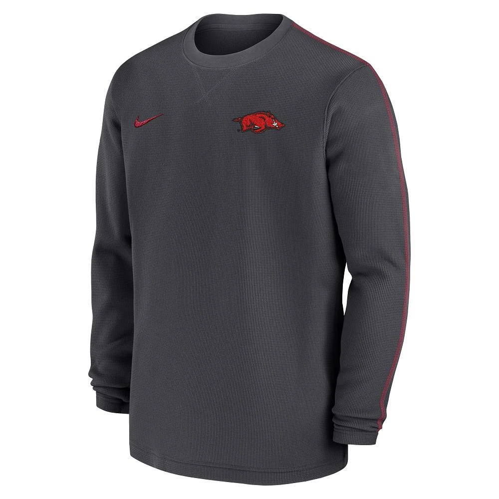 Arkansas Nike Coach Long Sleeve Crew Top