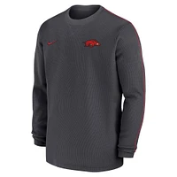 Arkansas Nike Coach Long Sleeve Crew Top