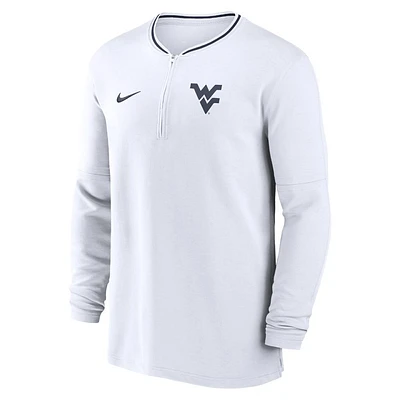 West Virginia Nike Dri-Fit Sideline Coach Half Zip Top