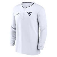 West Virginia Nike Dri-Fit Sideline Coach Half Zip Top