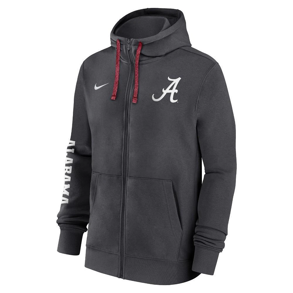 Alabama Nike Team Issue Full Zip Club Hoodie