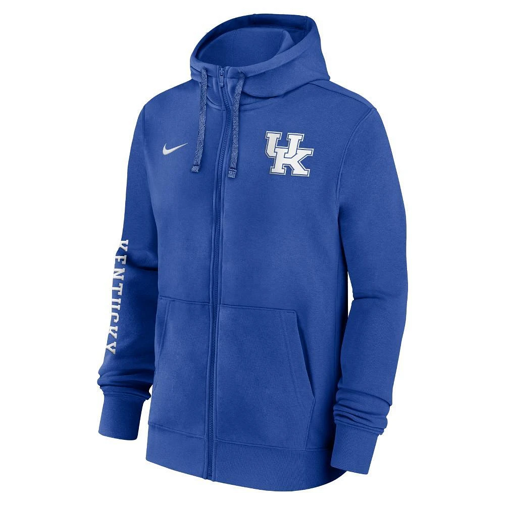 Kentucky Nike Team Issue Full Zip Club Hoodie