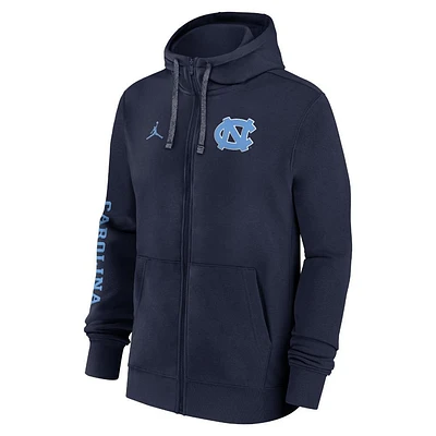 UNC Jordan Brand Team Issue Full Zip Club Hoodie