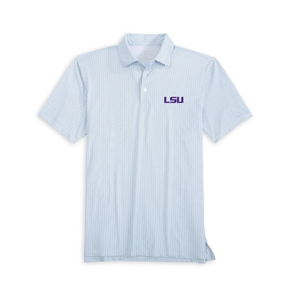 LSU Southern Tide Driver Clubbin It Printed Polo