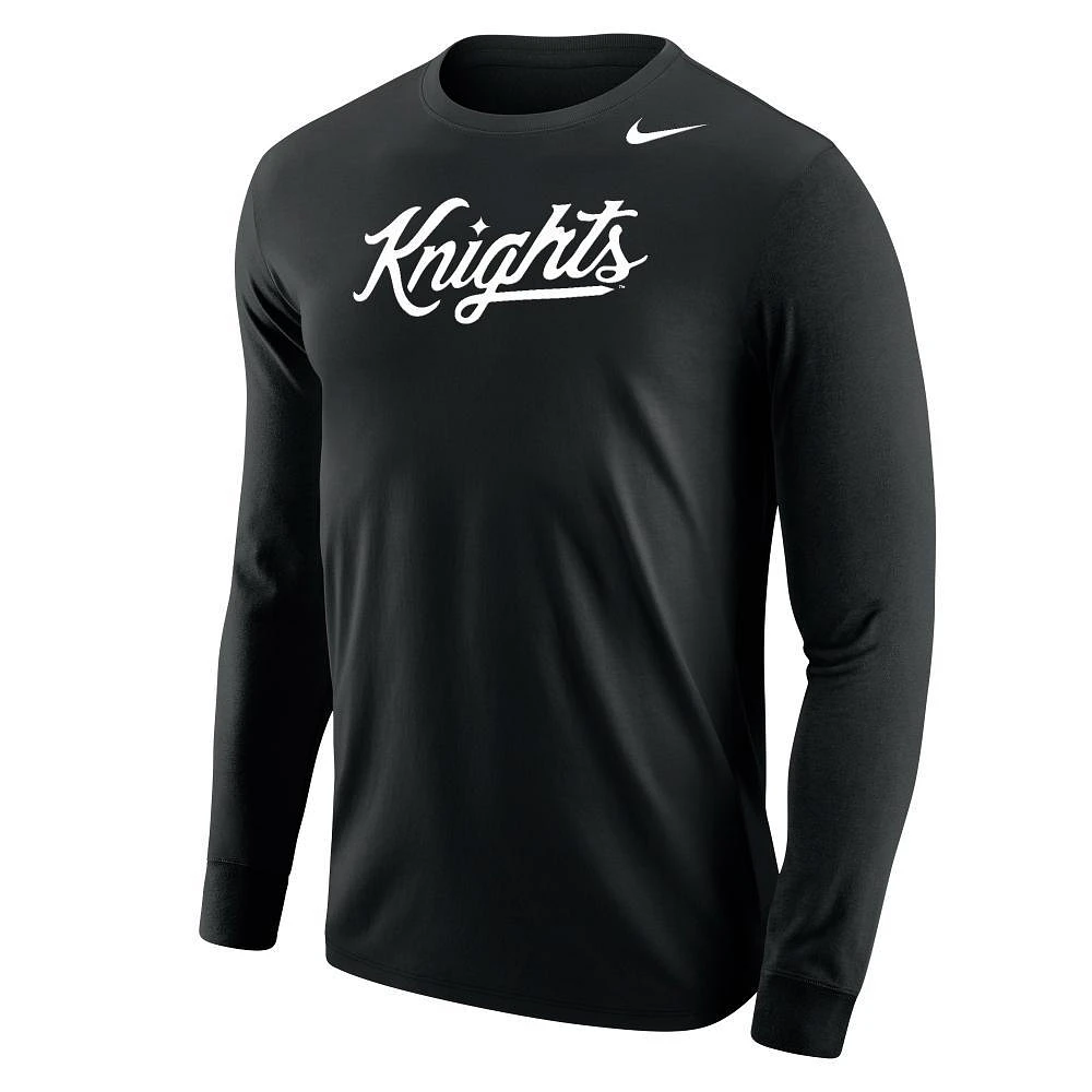 UCF Nike Knights Script Cotton Long Sleeve Tee