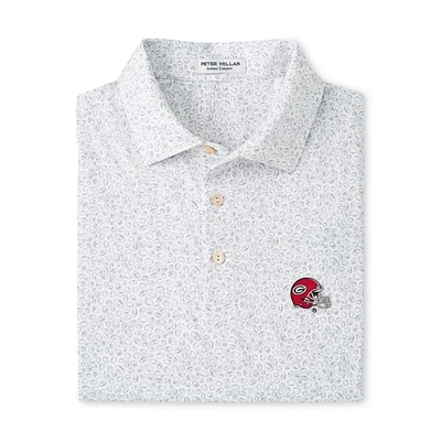 Georgia Peter Millar Helmet Blitz Performance Polo