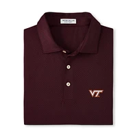 Virginia Tech Peter Millar Tesseract Performance Polo