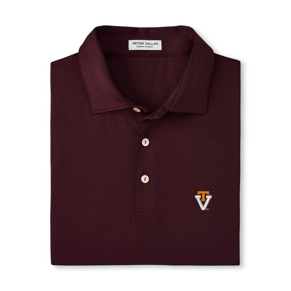 Virginia Tech Vault Peter Millar Tesseract Performance Polo