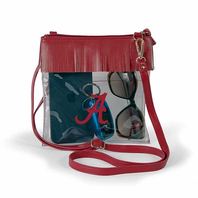 Alabama Judyann Fringe Crossbody Clear Bag