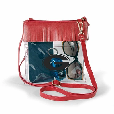 Georgia Judyann Fringe Crossbody Clear Bag