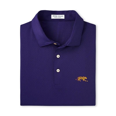 LSU Tiger Logo Peter Millar Tesseract Performance Polo