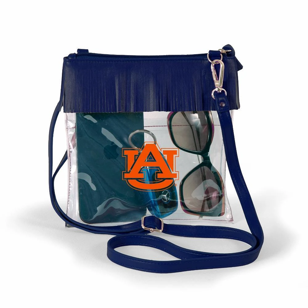 Auburn Judyann Fringe Crossbody Clear Bag