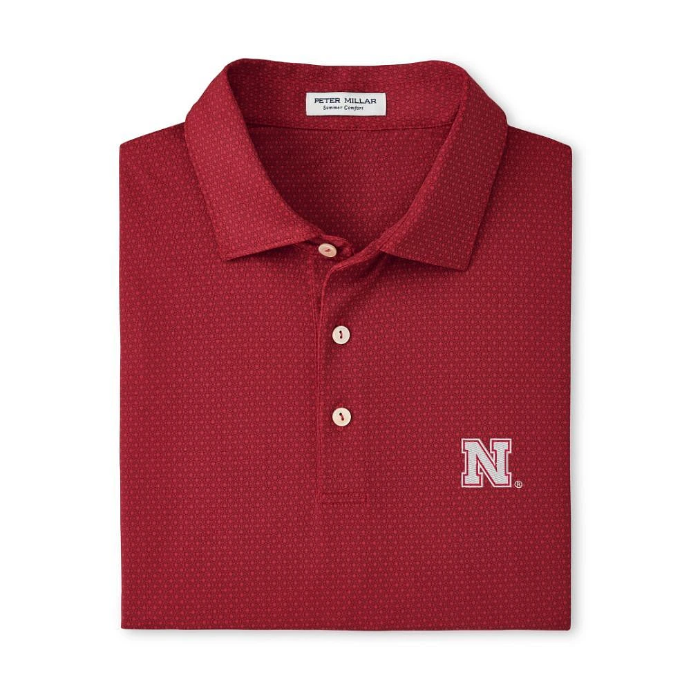 Nebraska Peter Millar Tesseract Performance Polo