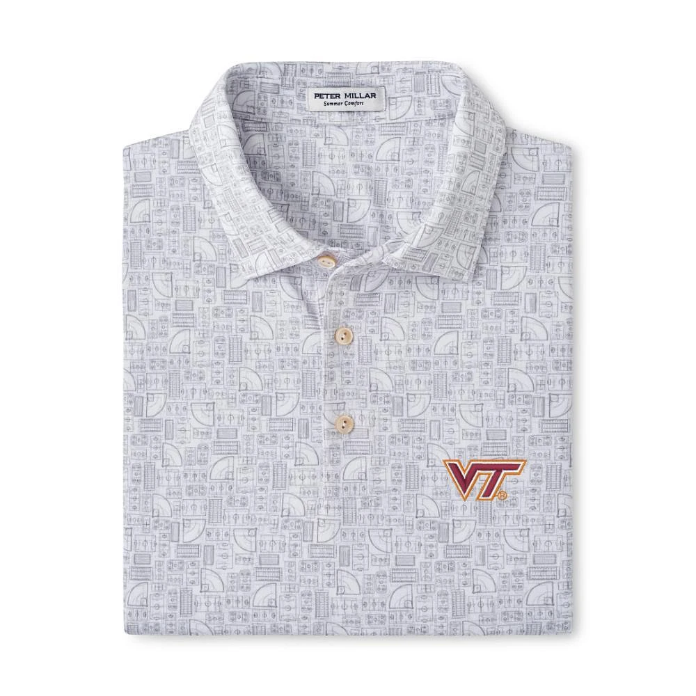 Virginia Tech Peter Millar Out of Bounds Performance Polo