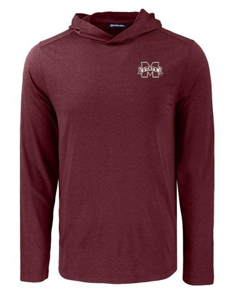 Mississippi State Cutter & Buck Coastline Epic Comfort Hooded Shirt