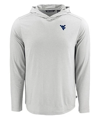 West Virginia Cutter & Buck Coastline Epic Comfort Hooded Shirt