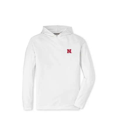 Nebraska Peter Millar Pine Performance Hoodie