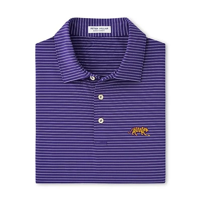 LSU Tiger Logo Peter Millar Hemlock Performance Polo