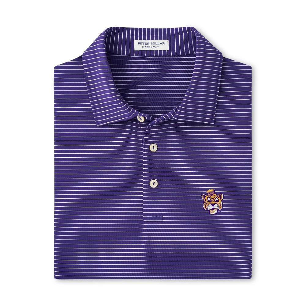 LSU Vault Peter Millar Hemlock Performance Polo