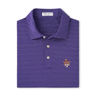 LSU Vault Sailor Peter Millar Hemlock Performance Polo