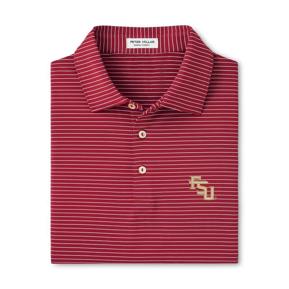 Florida State Diagonal Logo Peter Millar Hemlock Performance Polo