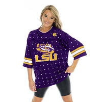 LSU Gameday Couture Kickoff Time All Over Rhinestone Jersey