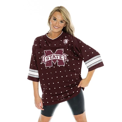 Mississippi State Gameday Couture Kickoff Time All Over Rhinestone Jersey