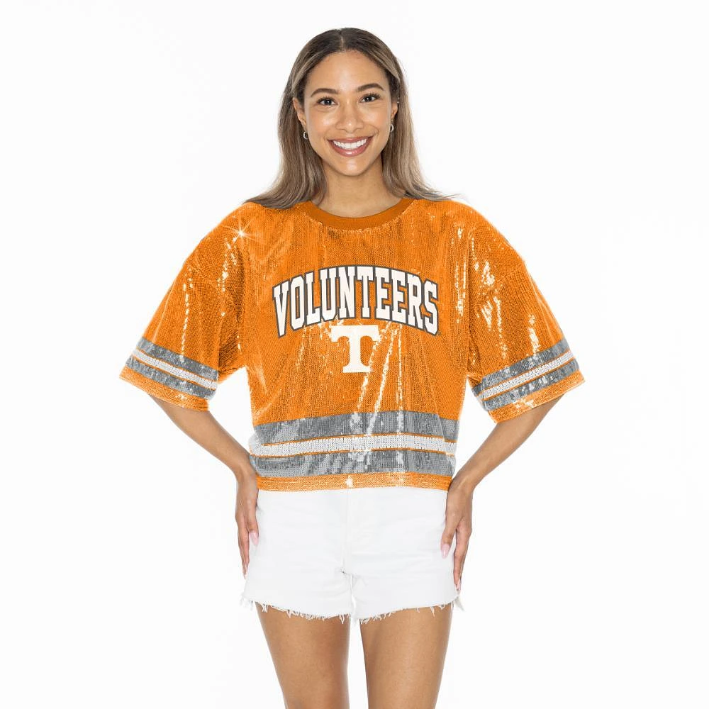 Tennessee Gameday Couture Own the Game Full Sequin Crop Jersey