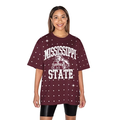 Mississippi State Gameday Couture The Zone All over Rhinestone Tee