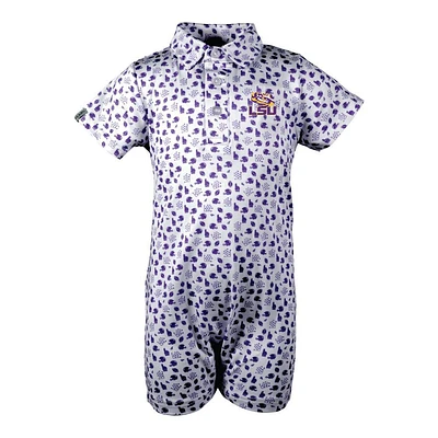 LSU Garb Infant Earnest Polo Romper