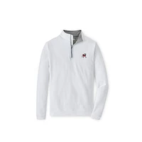 Georgia Standing Bulldog Peter Millar Perth Performance 1/4 Zip Pullover