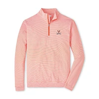 Virginia Perth Sugar Stripe Performance 1/4 Zip Pullover