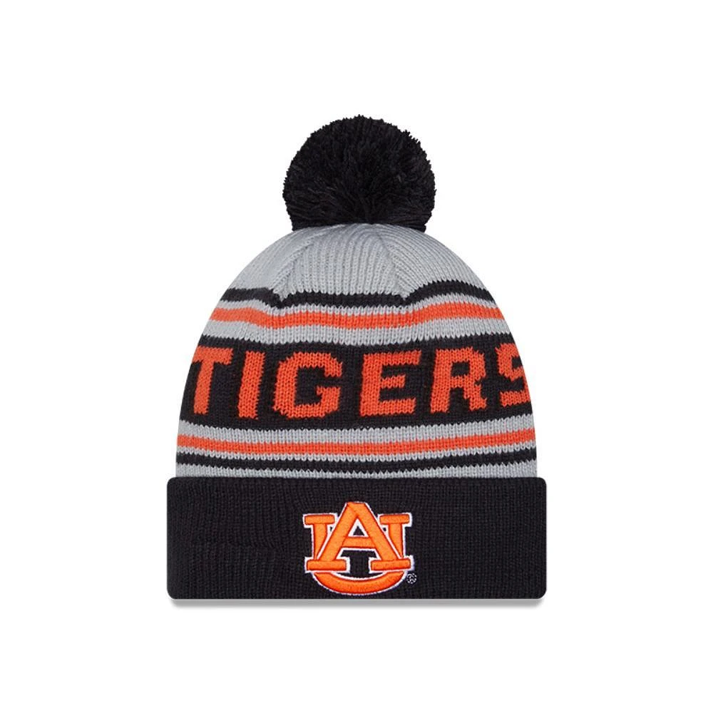 Auburn New Era Wordmark Knit Pom Beanie