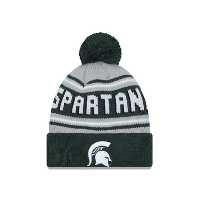 Michigan State New Era Wordmark Knit Pom Beanie