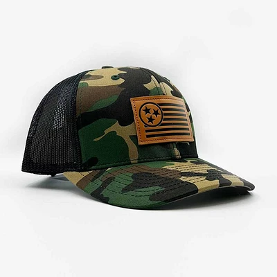 TriStar Hat Co. Camo Patch Trucker Hat