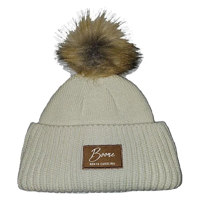 Boone Pukka Women's Cuffed Pom Knit Beanie