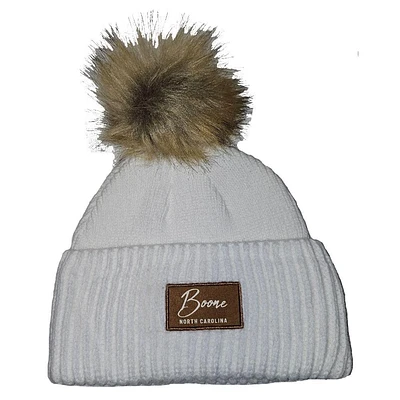 Boone Pukka Women's Cuffed Pom Knit Beanie