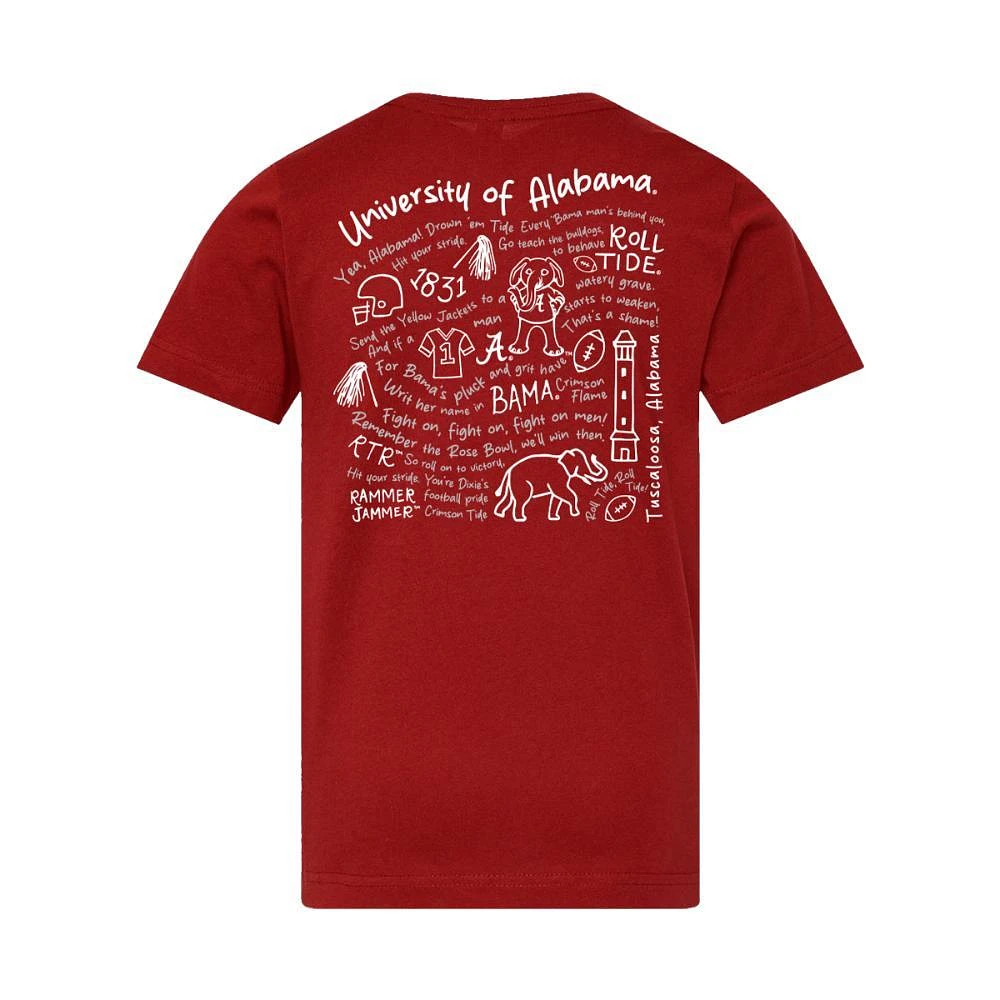 Alabama YOUTH Fight Song Icons Tee