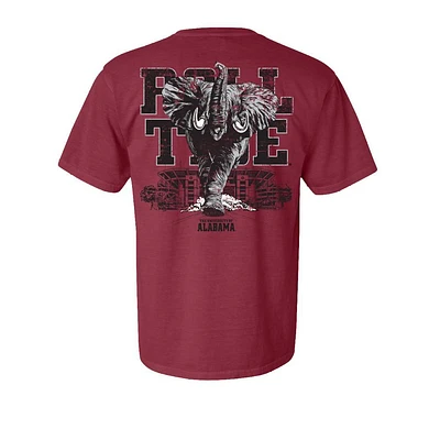 Alabama Charging Elephant Stadium Comfort Colors Tee