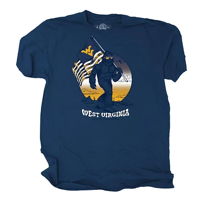 West Virginia The Duck Company Bigfoot Trek Cotton Tee