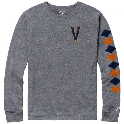 Virginia League Diamond Sleeve Victory Falls Long Tee