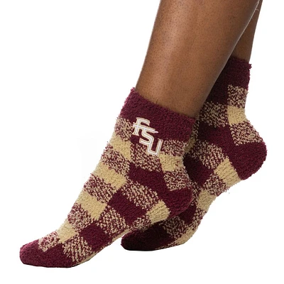 Florida State ZooZatz Buffalo Check Fuzzy Socks