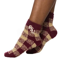 Florida State ZooZatz Buffalo Check Fuzzy Socks