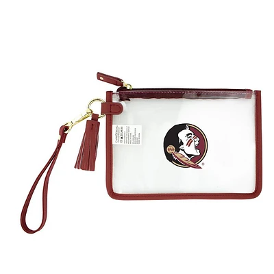 Florida State Wristlet Clear Bag