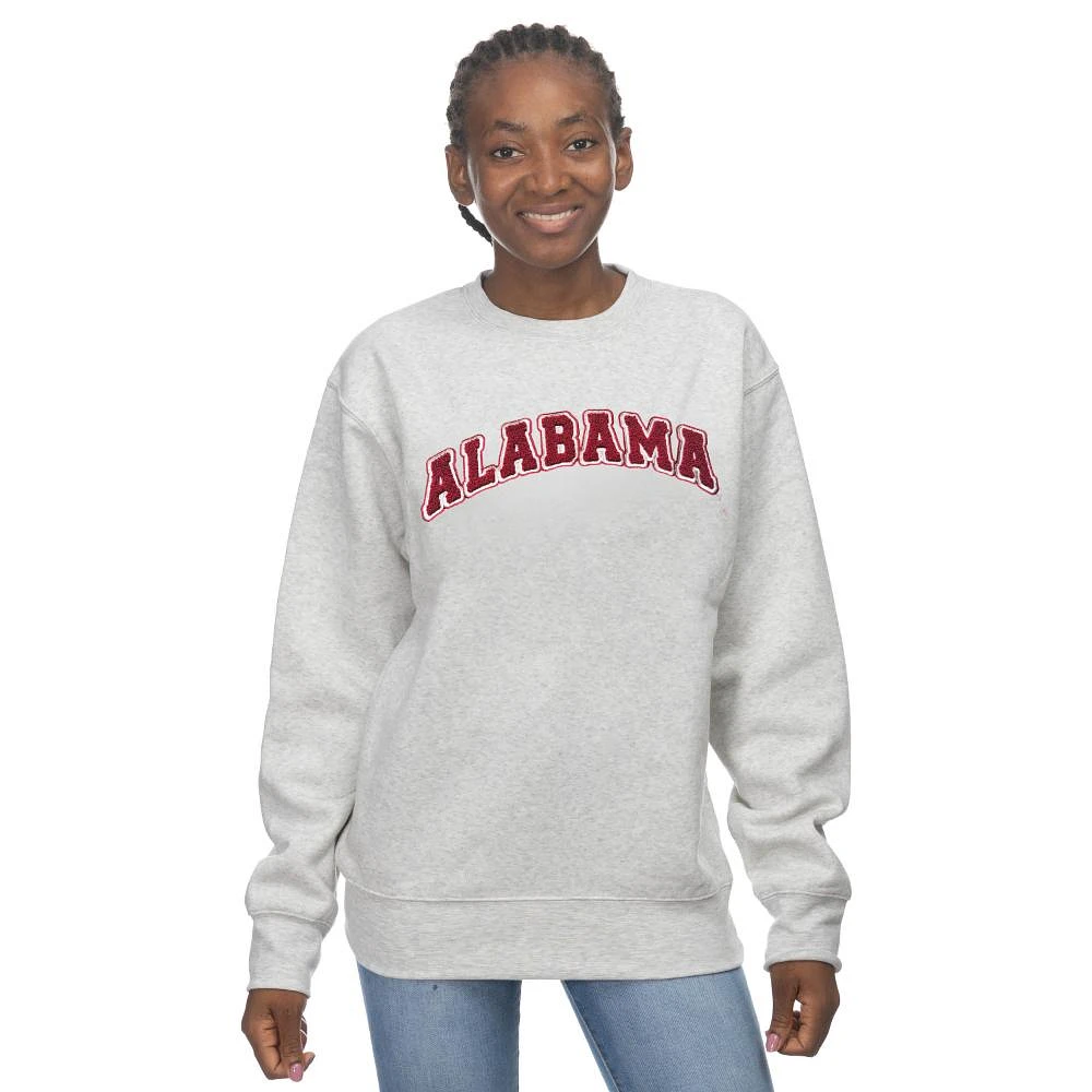 Alabama Zoozatz Chenille Applique with Outline Sport Crew