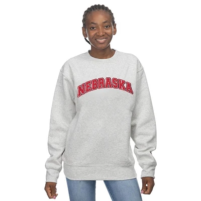 Nebraska Zoozatz Chenille Applique with Outline Sport Crew