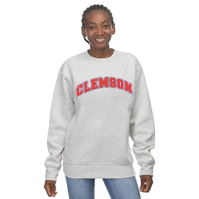 Clemson Zoozatz Chenille Applique with Outline Sport Crew