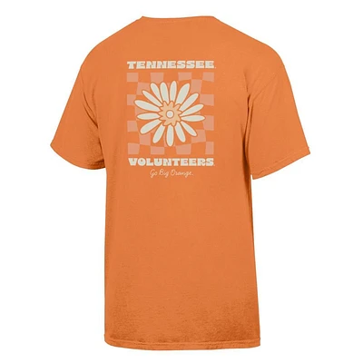 Tennessee Flower Checkerboard Comfort Wash Tee