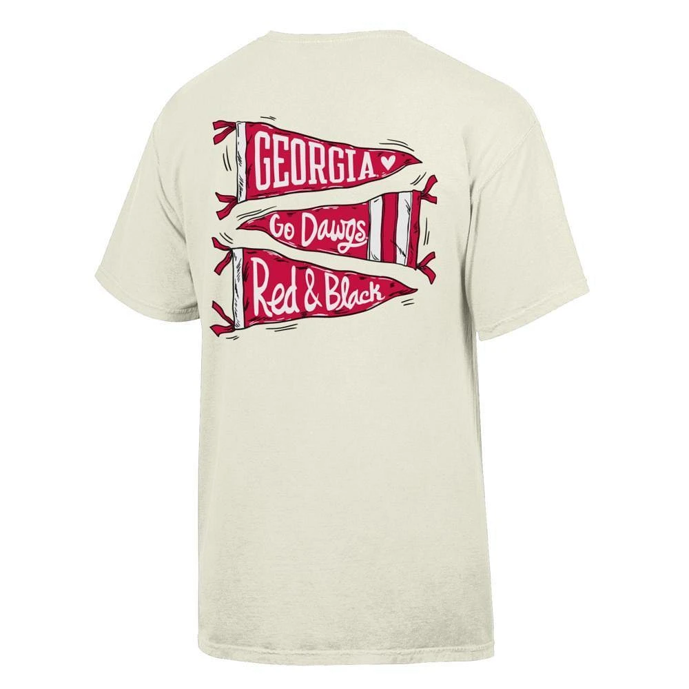 Georgia Hand Drawn Pennants Comfort Wash Tee